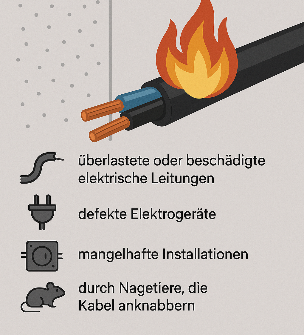Wie entsteht ein Kabelbrand