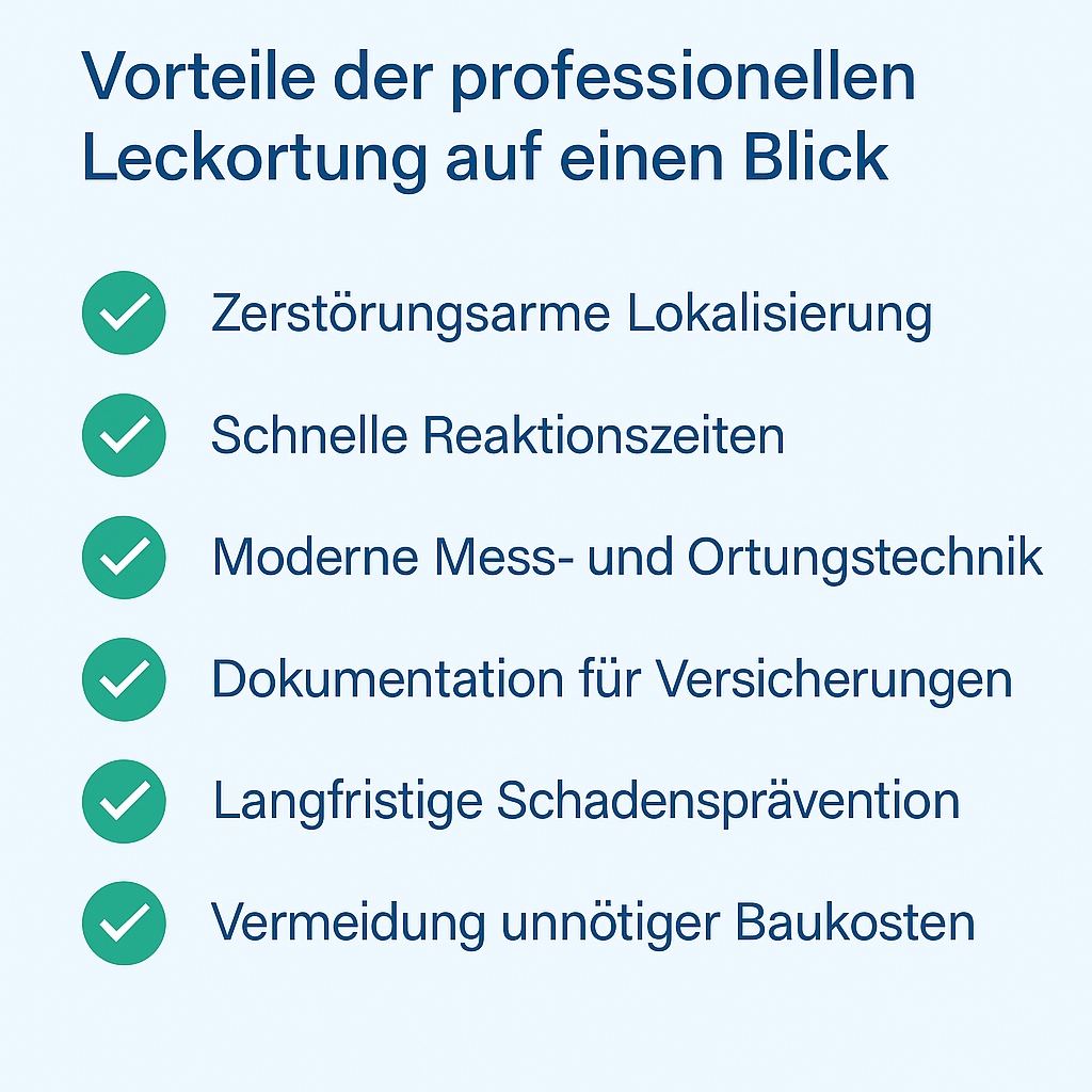 Leckageortung Vorteile und Schadensbegrenzung