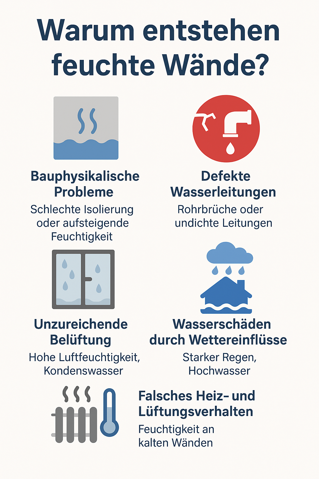 Warum entstehen feuchte Wände?