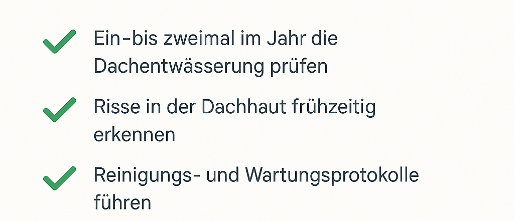 Wasserschaden Flachdach Checkliste Prävention